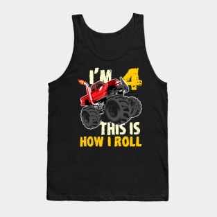 Birthday Boy Monster Truck design Tank Top